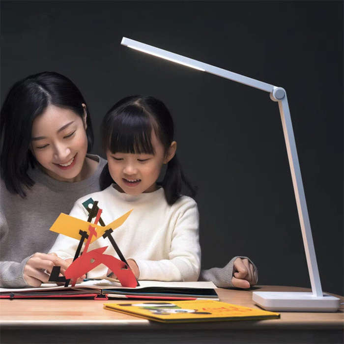 White - XIAOMI Mijia Desk Lamp Lite Dimming LED Smart Table Lamp Multi-angle 3 Level Brightness Eye