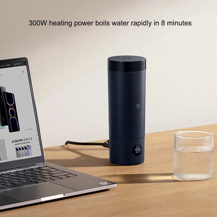 White - Xiaomi Mijia New Portable Electric Kettle 2 Thermos Cup Fast Kettle 350ML Intelligent Temper