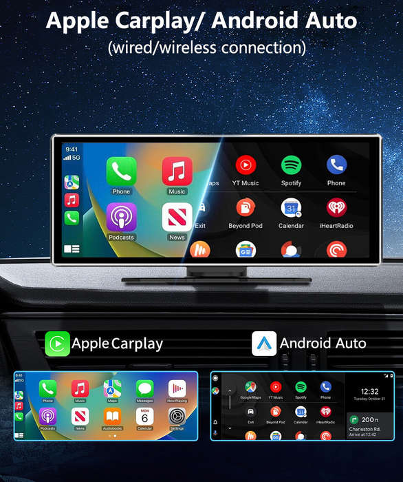 iMars 11.26 inch bluetooth Car MP5 Player 1920x720 IPS HD Large Screen Portable with Carplay WiFi FM