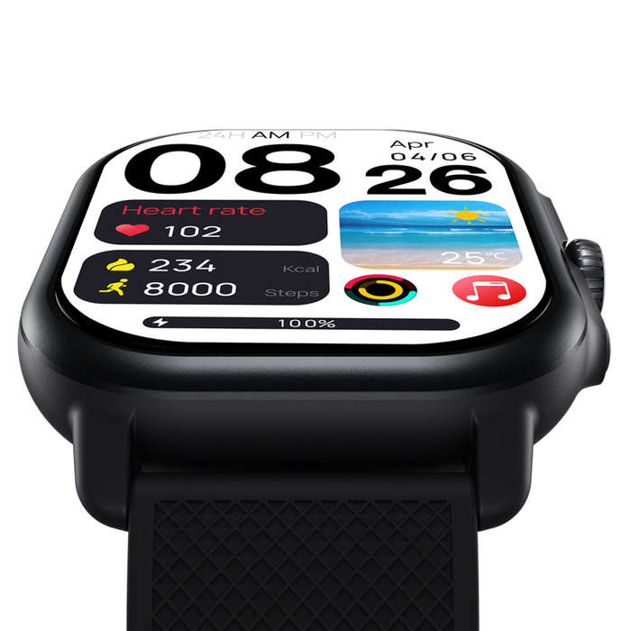 Black - [2024 World Premiere]Zeblaze Beyond 3 Pro Ultra-Large Built-in GPS & Route Import 2.15 inch