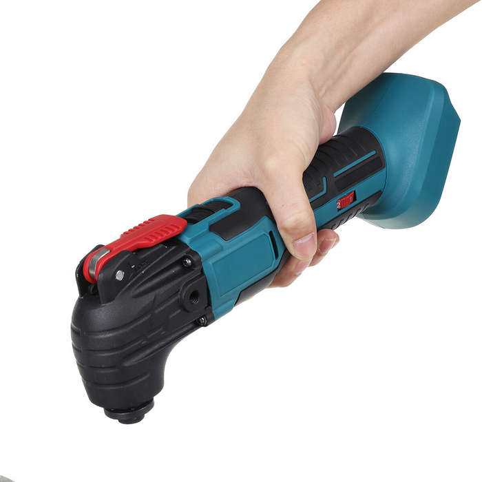 Blue - Multifunction Tool Oscillating Multi-Tools Variable Speed Electric Woodworking Tool For 18V B
