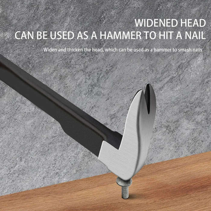 250mm - Multifunctional Steel Nail Puller Cowbar Tool V-Shaped Design Hammer Head 300mm 250mm Home W