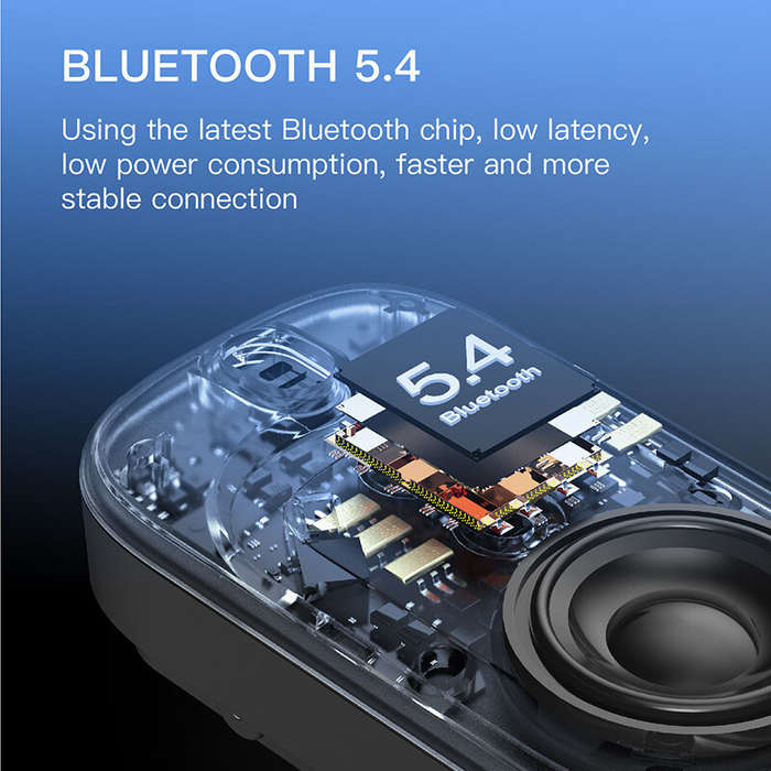 Black - WS11 Mini Wearable bluetooth 5.4 Speaker Outdoor Cycling Speaker with HD Neodymium Full-rang