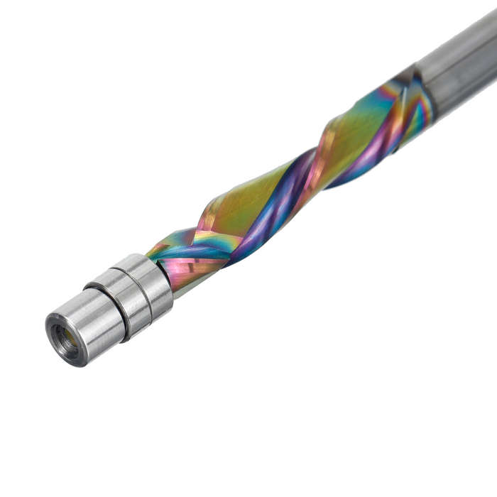 1/4 Inch Shank Compression - HONGDUI Compression Flush Trim Router Bit 1/4 Inch Shank 1/4 Inch Cutti