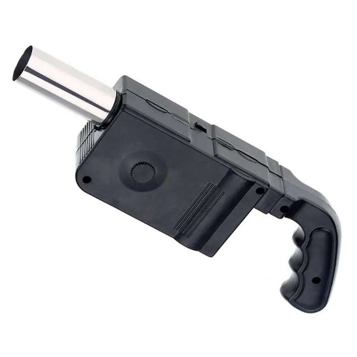 Black - Electric BBQ Charcoal Ignition Tool Powerful Drum Fan Handheld Electric BBQ Fan Blower for O