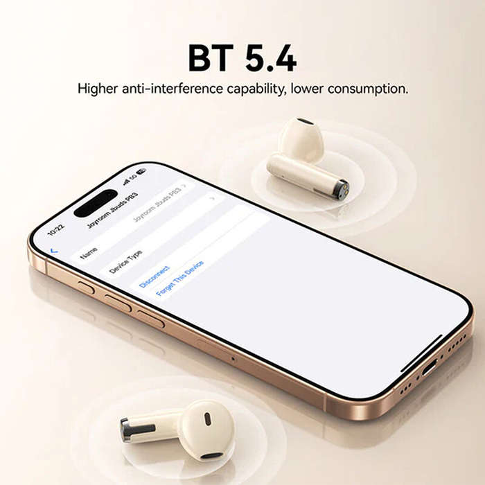 Beige - Joyroom PB3 TWS Earbuds Wireless bluetooth 5.4 Earphone 13mm Speaker Bass Sound AI-ENC Call