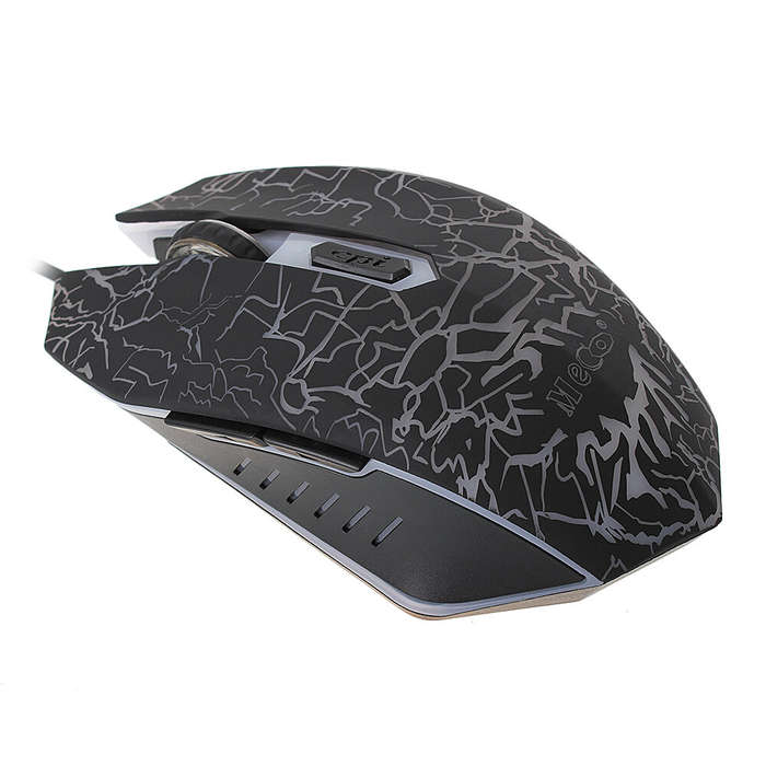 ELEGIANT YX-898 Wired Mouse 2400DPI 6 Buttons LED USB Wired Mouse Optical Computer Mice for Home Off
