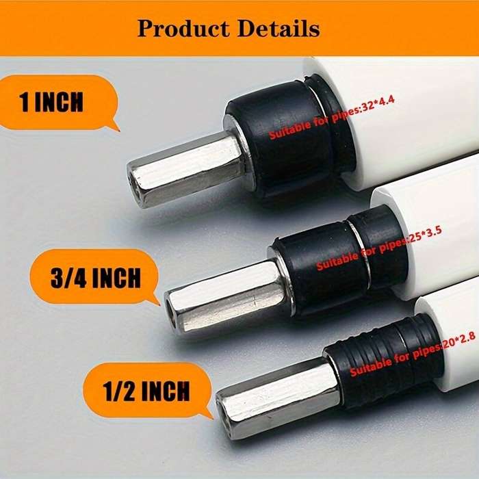 Kit - 5pcs/Set Stainless Steel Pipe Plug Tool Kit Hot Melt Water Stopper Set with T-Handle Screw Exp