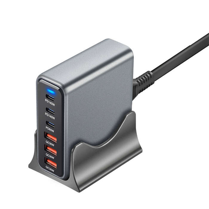 US Plug - [GaN Tech] Bakeey YMX-435W 435W 6-Port USB PD Charger 3USB-A+3USB-C PD QC Fast Charging De
