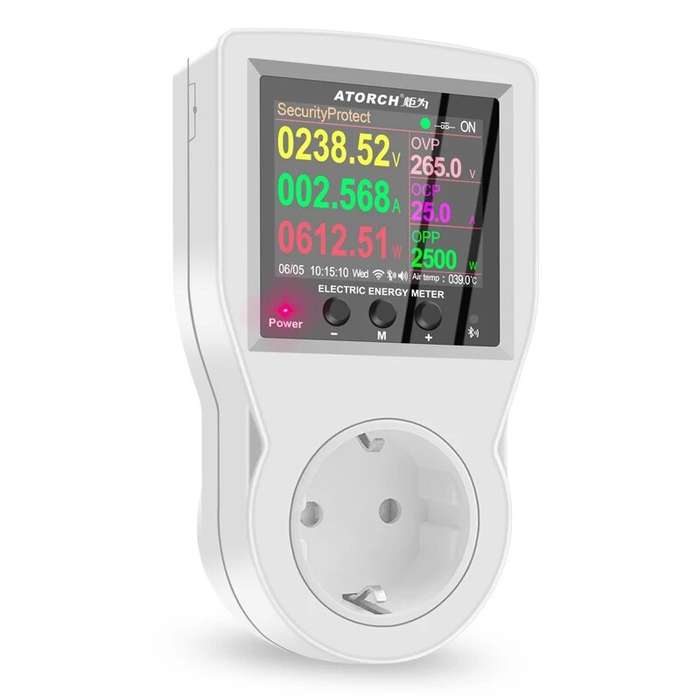 WIFI version - WIFI Digital Wattmeter EU Plug 220V AC Power Meter Electricy consumption Energy Meter