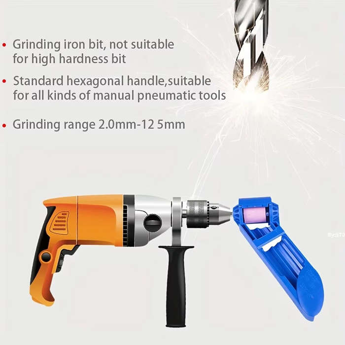 Blue - Drill Grinder Grinding Tool For Drill Polishing Wheel Drill Bit Sharp Sharpener Diamond Hand