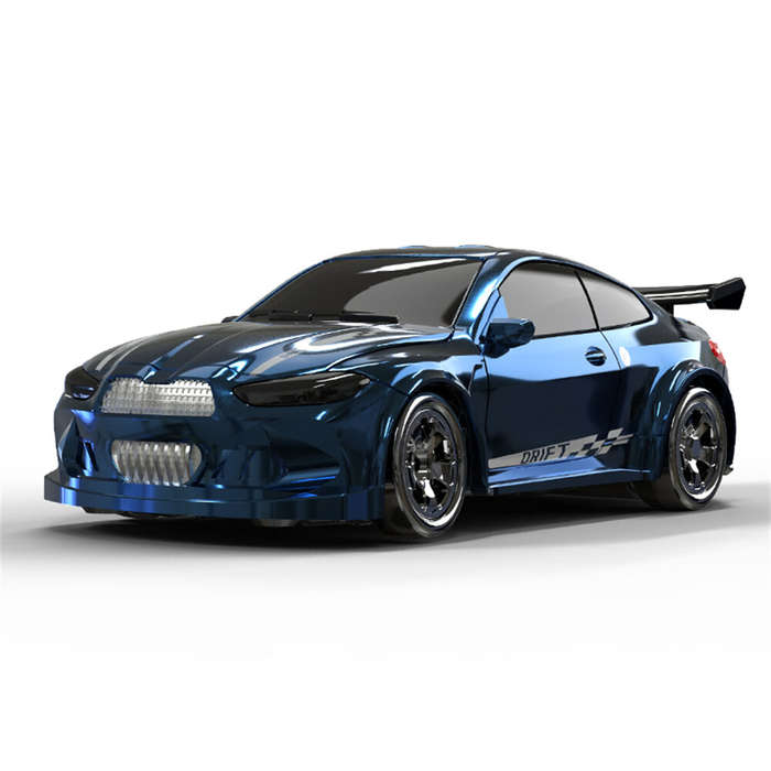 Blue - KFPLAN KF20 1/64 2.4G 4WD Drift RC Car Mini Race LED Light Radio Control High-Speed Motor Ful