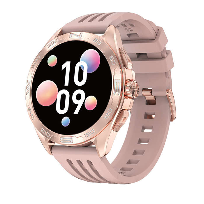 Gold - DTM1 1.43 inch AMOLED Display AI Voice Assistant GPS bluetooth Call Heart Rate Monitor Breath