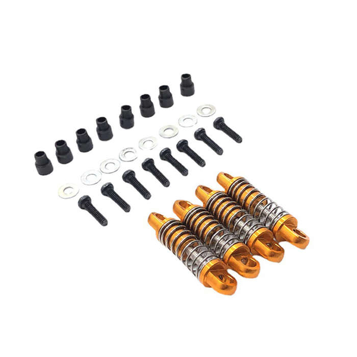 Red - 4PCS Upgraded Metal Shock Absorbers Dampers for Wltoys 1/28 284161 284010 284131 K969 K979 K98
