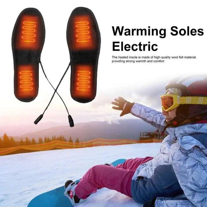 41-42 - TENGOO USB Rechargeable Heated Insoles Waterproof Winter Warm Shoe Insoles for Motorcycle Cy