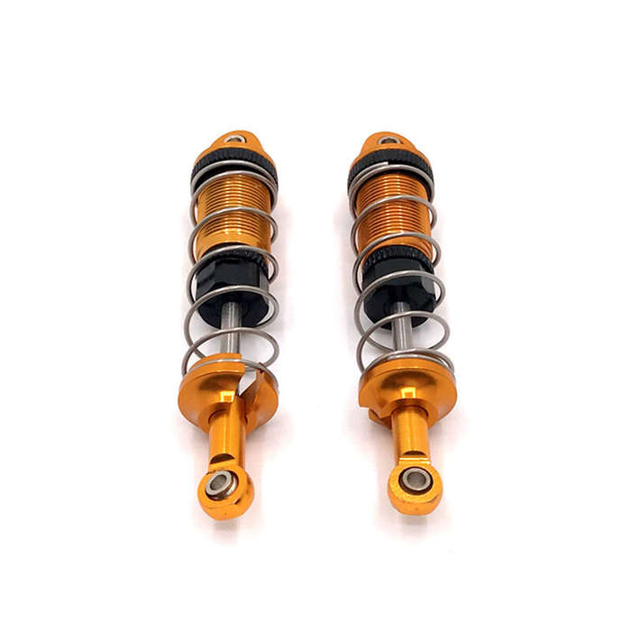 Gold - 2pcs Metal Upgraded Front Rear Oil Shock Absorber For 1/16 SCY JJRC RC Car Parts