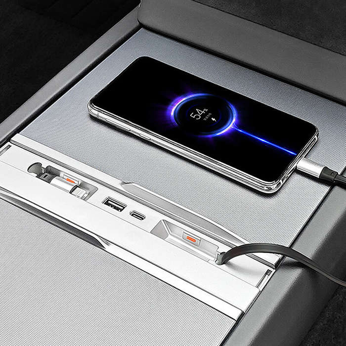 Pin8+Pin8 - For Tesla Model 3 Highland Intelligent Docking Station 4 in 1 Type-C PD 27W Fast Charger
