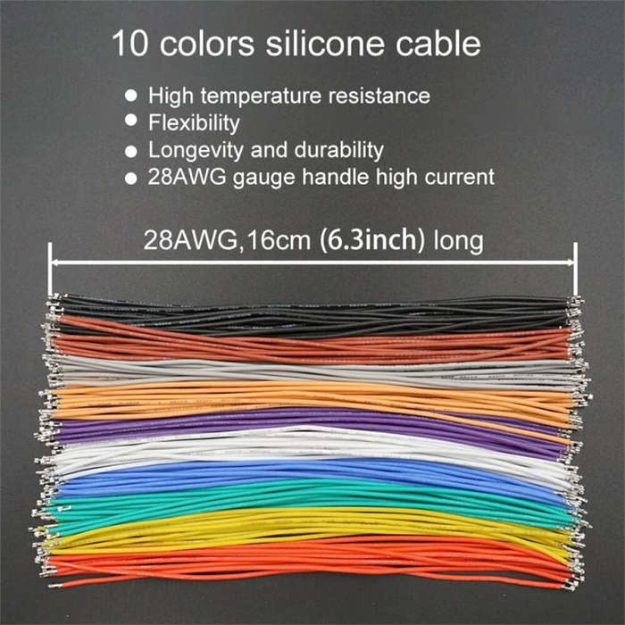 Kit - ZH1.5MM Connector Socket Kit with Crimped Cable Terminal 2345678910P Housing 16cm 28AWG Wire P