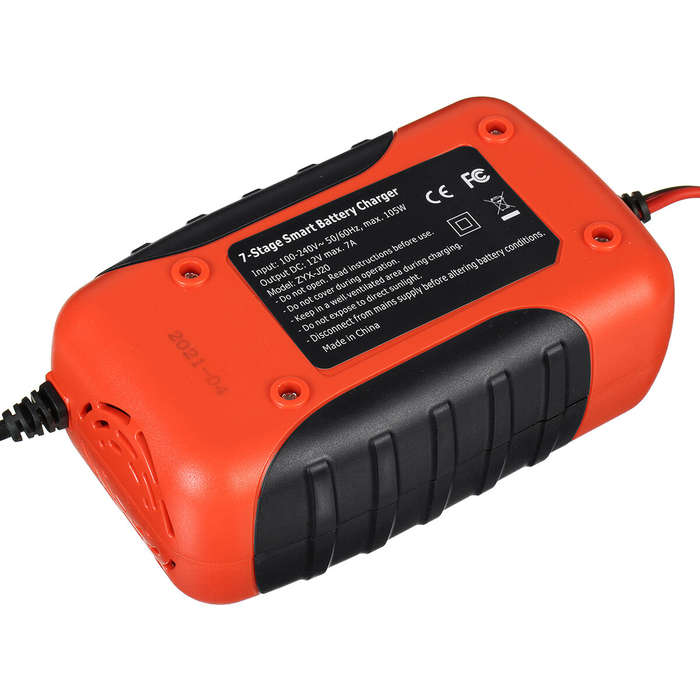 AU Plug - E-FAST 12V 7A Pulse Repair LCD Battery Charger For Car Motorcycle Lead Acid Battery Agm Ge
