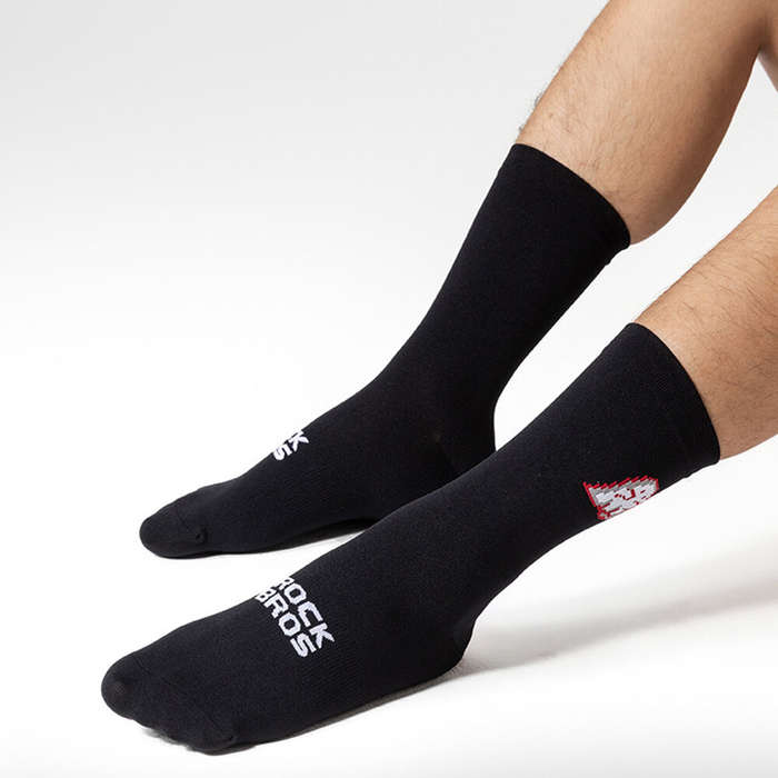 L - ROCKBROS Breathable Sweat-wicking Cycling Socks High Elastic Soft Comfy Knee-high Socks Outdoor