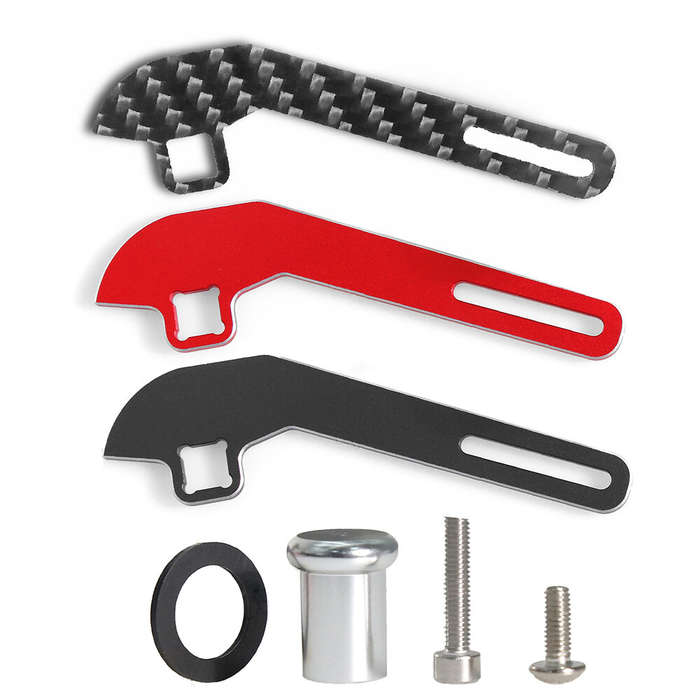 Black - Remote Control Aluminum Alloy One-Hand Control Adapter Adjustable Steering Wheel Trigger for