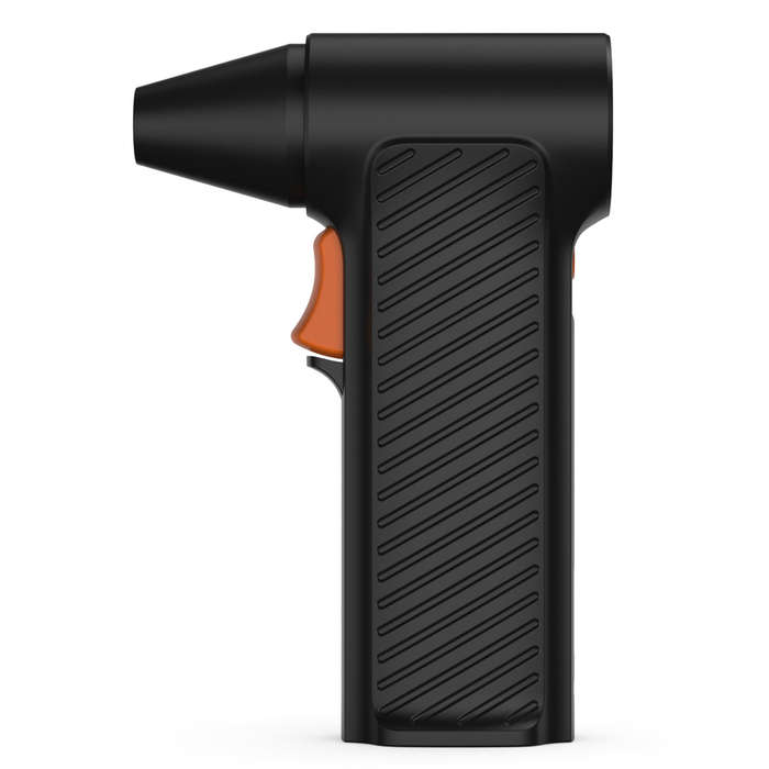 Black - High-Speed Brushless Fan 110,000 RPM Rechargeable 2600mAh Battery Compact and Lightweight Po