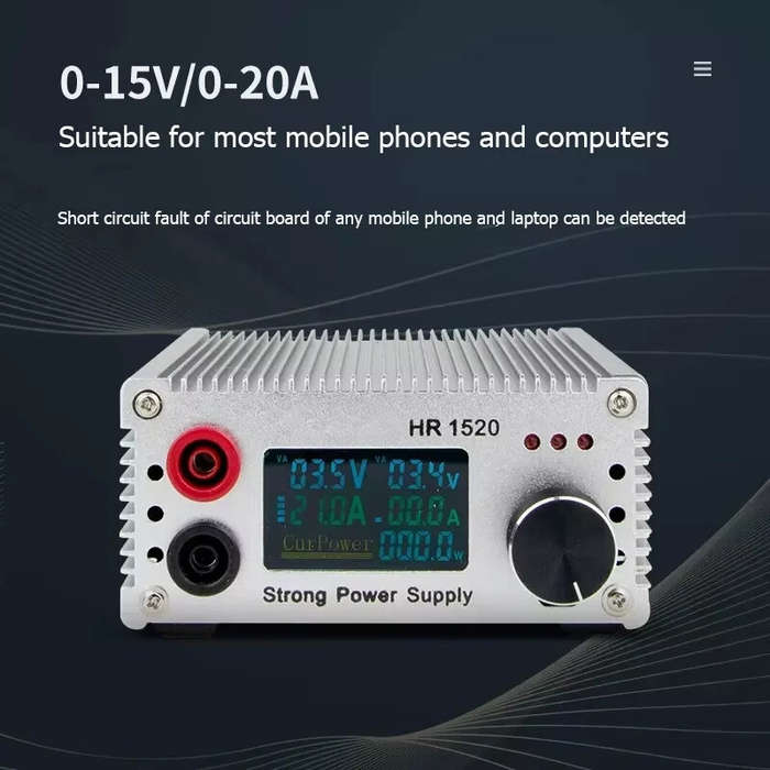 US Plug - HR1520 Short Killer Pro Phone PCB Board Short Circuit Fault Probe Motherboard Short Circui