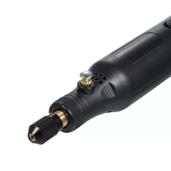 Black - Electric Polisher Cordless Rotary Tool with Digital Display 1500mAh Battery 3 Speed Settings