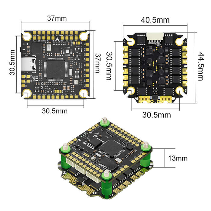 F465S V4 Stack - 30.5*30.5mm Aocoda-RC F465S V4 Stack Build-in F405 V4 Flight Controller with OSD 5V