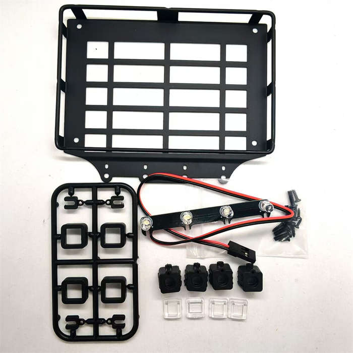 1 Set - Luggage Rack with Light For MJX 1/12 H12Y RC Car Spare Vehicle Parts Models Accessories
