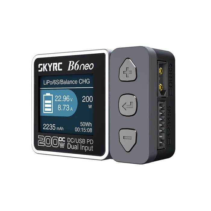 Grey - SKYRC B6 NEO B6NEO Smart Charger DC 200W PD 80W LiPo Battery Balance Charger Discharger