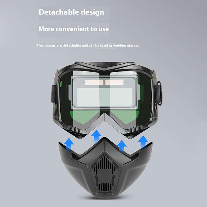 Black - Automatic Variable Light Full Face Welding Helmet Helmet Welding MASK Welder High Definition