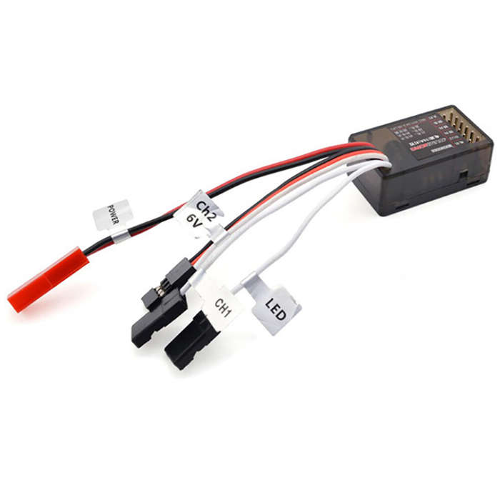 DumboRC 10A Brushed ESC 2S 3S 12V Dual Way Speed Controller Brake LED Control for RC Vehicle Car Boa