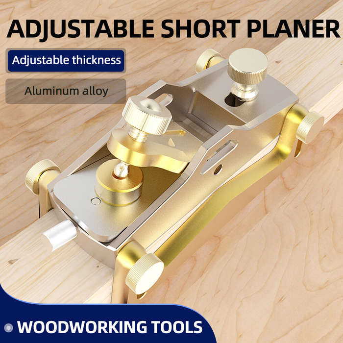 #A - ENJOYWOOD Mini Block Plane Aluminum Alloy Hand Planer Woodworking Tool for Fine Planing Chamfer