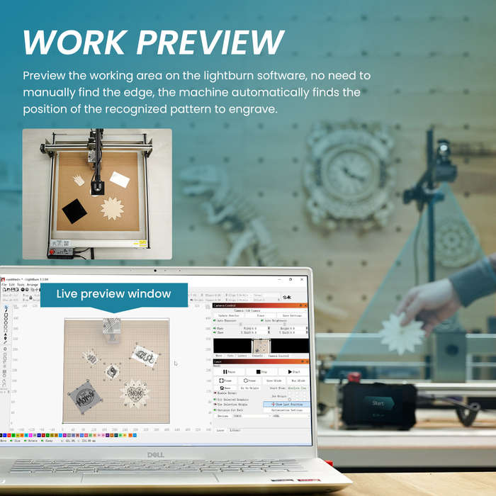 Atomstack Maker AC1 Laser Camera Engraving Machine Time-lapse Camera Photography Video Precise Posit