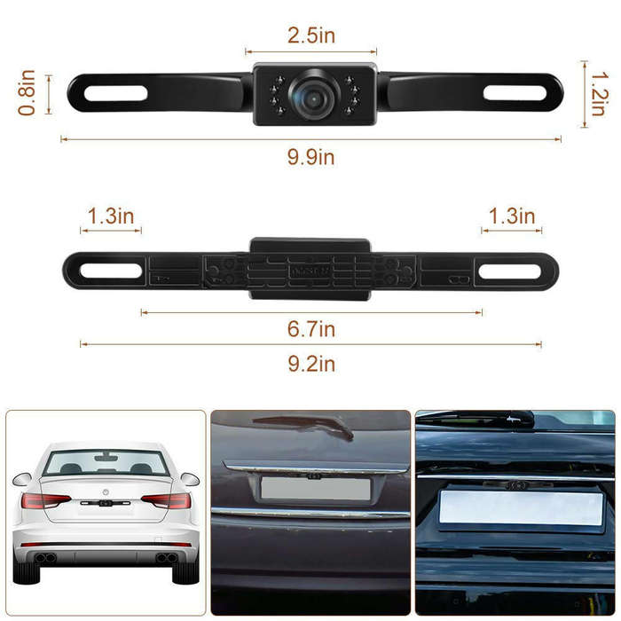 720 HD Backup Camera Rear View License Plate Reverse Camera Universal for Pickup Truck Car SUV 149 A