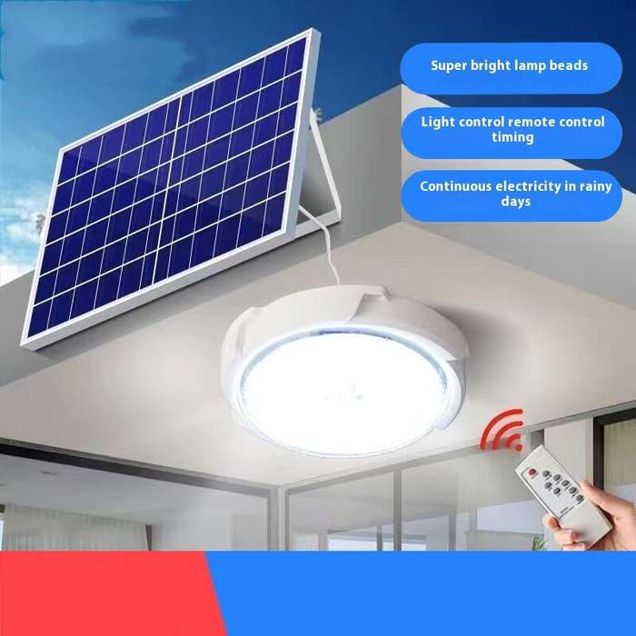 50W - 50W Solar Ceiling Light Home Indoor Lighting Living Room Outdoor Super Bright LED Hanging Ligh