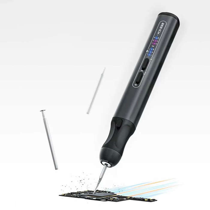 Black - Electric Polish Pen Portable ReChargeable Grinder Mobile Phone PCB Screen Mainboard Repair I