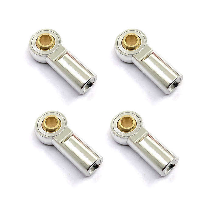 Purple - 4PCS Metal M3 Aluminum Link Tie Rod End Ball Joint for 1/10 Crawler SCX10 D90 Racing RC Car