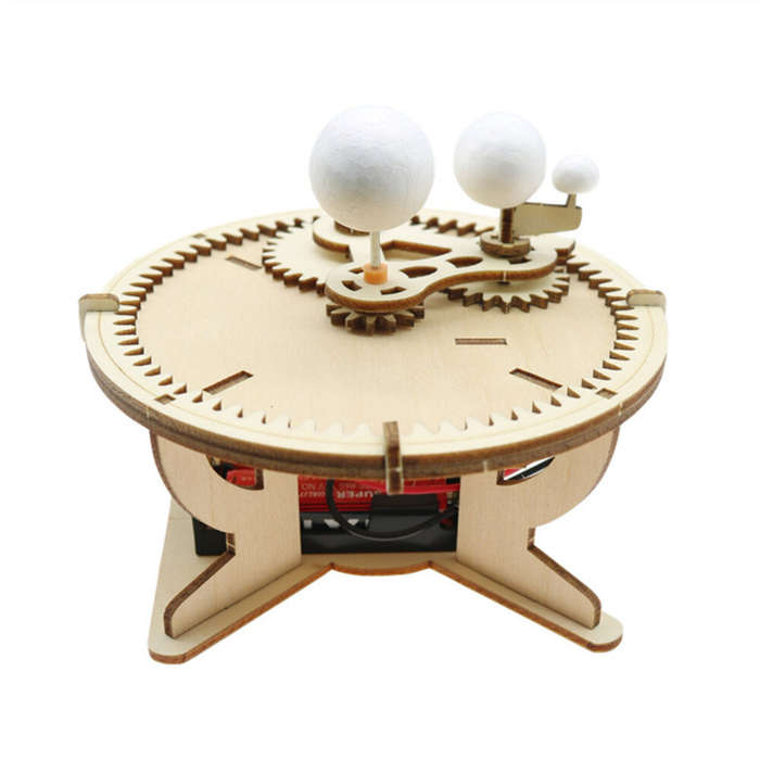 Celestial Demonstrator Three Ball Electric Sun Earth Moon Model Pupils Handmade Scientific Experimen