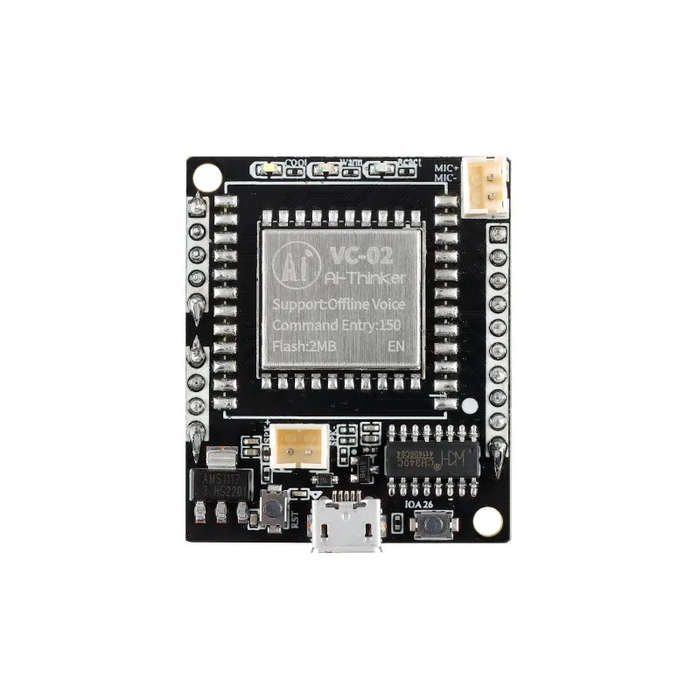 Full Set - VC-02-Kit AI Intelligent Offline Voice Module Speech Control US516P6 CH340C Breadboard Of
