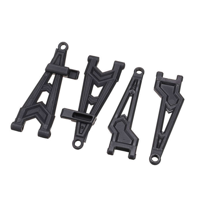 Front - 4PCS HBX 2996A 1/10 RC Car Parts Suspension Upper Lower Arm Left Right Front/Rear Vehicles M