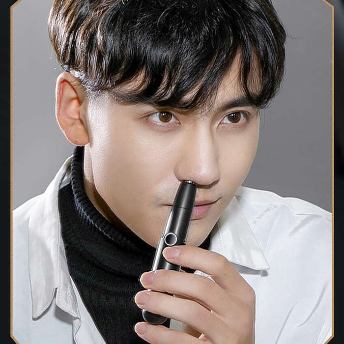 Black - Enchen Nose Hair Trimmer For Men & Women Waterproof IPX7 Convenient Electric Rechargeable No
