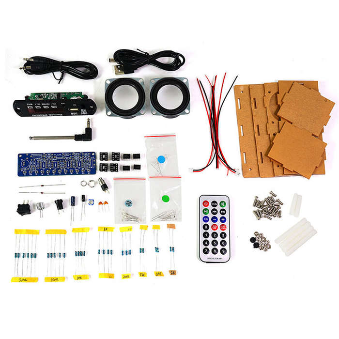 3Pcs DIY bluetooth Speaker Kit with FM Radio 87.5-108MHZ DIY Soldering Project Practice Electronic K
