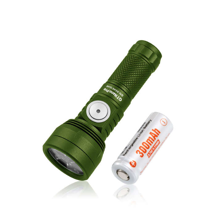 Black - Lumintop GT NANO PRO V3.0 1600 Lumen 150M Compact LED Keychain Flashlight 10280 Battery Mini