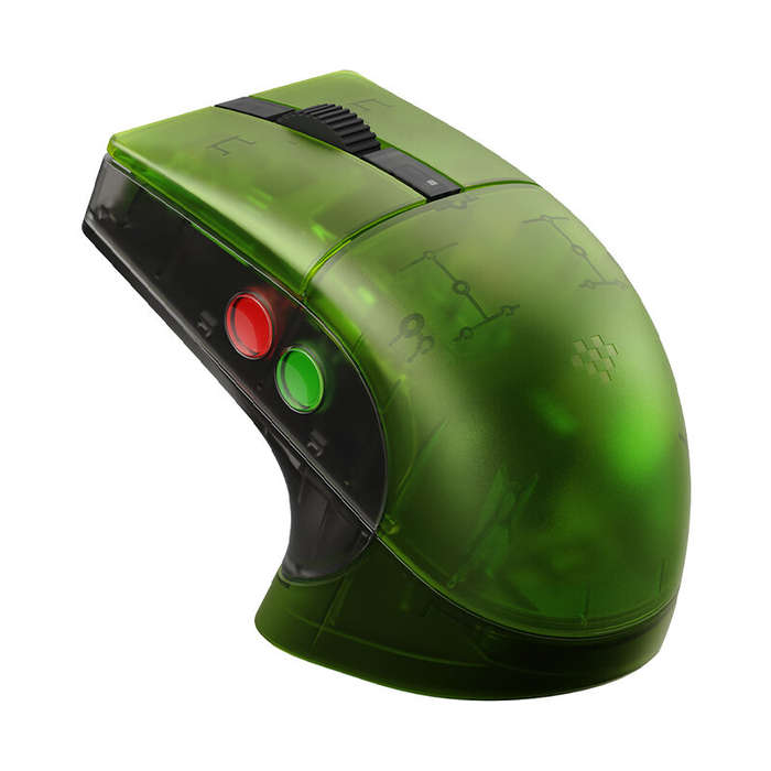 Green - 8BitDo Retro R8 Tri-mode Gaming Mouse with Programmable Buttons Charging Dock PAW3395 Optica