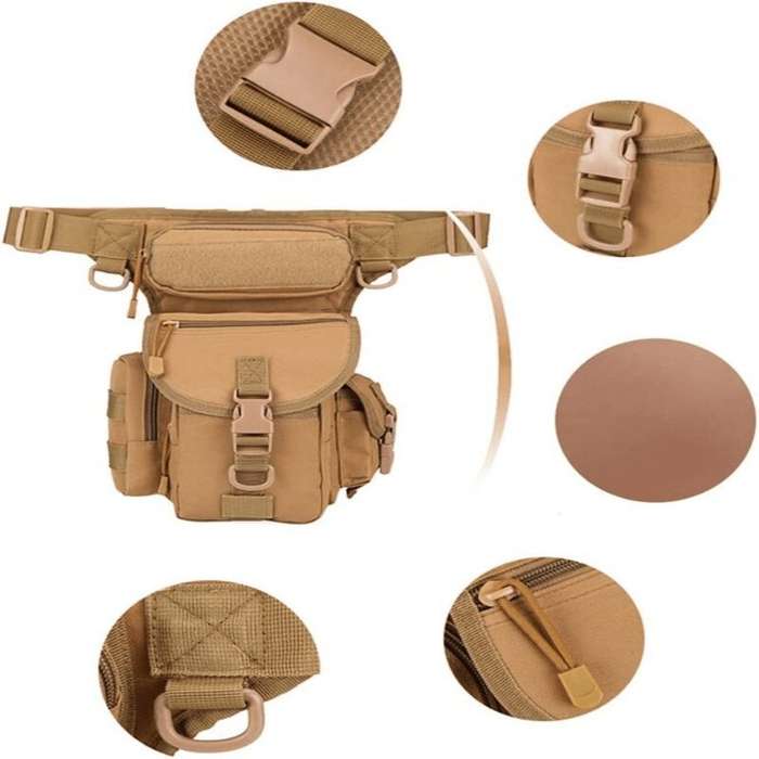 Green - XANES Multi-Purpose Bike Tactical Leg Bag Adjustable Thigh Belt Multifunctional Waist Pack f
