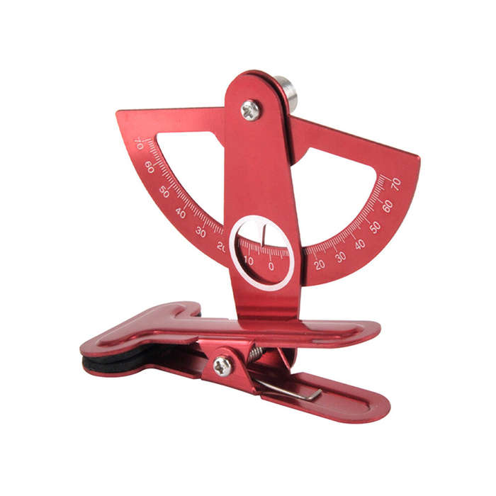Red - Metal Rudder Surface Protractor Meter Rudder Angle Ruler For RC Model Airplane