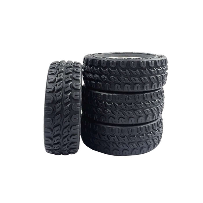 Black Silver - 4PCS LDRC 18401 1/18 Rock Crawler RC Car Original Parts Tires Wheels Vehicles Models