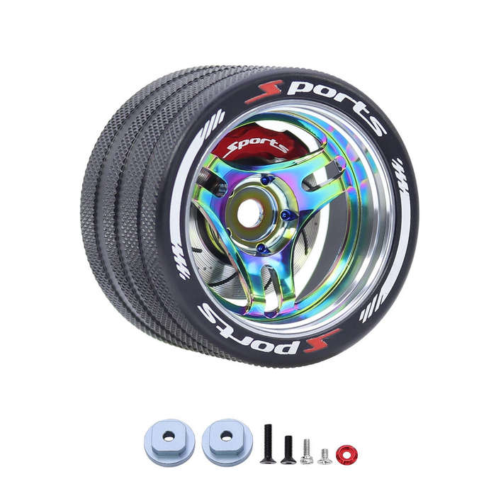 Chrome plating - Universal Remote Control Full Metal Handwheel Steering Wheel for FUTABA 4PX SANWA M